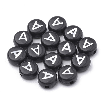 Opaque Acrylic Beads SACR-N002-02A-1