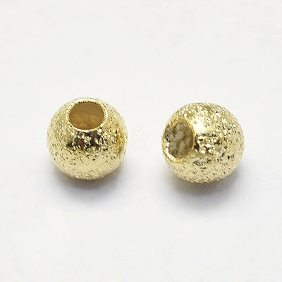 Long-Lasting Plated Brass Textured Beads X-KK-K193-112G-NF-1