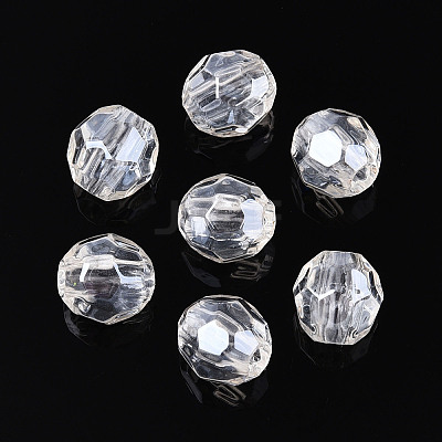 Transparent Acrylic Beads TACR-T028-61B-1