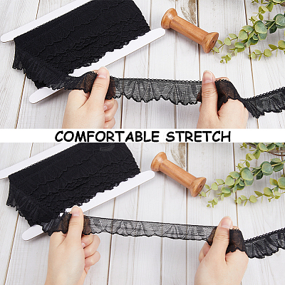 20 Yards Polyester Lace Ribbons OCOR-GF0003-29B-1