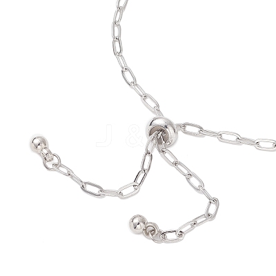 2.5MM 304 Stainless Steel Paperclip Chain Slider Bracelet Making X-AJEW-JB01402-1