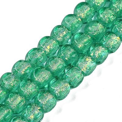 Handmade Foil Lampwork Beads Strands FOIL-K003-05H-1