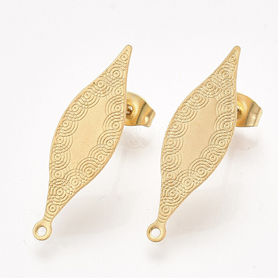 304 Stainless Steel Stud Earring Findings X-STAS-S079-61-1