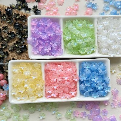 Electroplate Transparent Glass Beads PW-WG44A55-M-1
