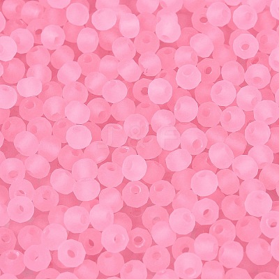 FGB Frosted Transparent Glass Seed Beads SEED-N013-04A-05-1