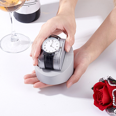 Wood with Sponge Watch Display Stands ODIS-WH0038-163B-1