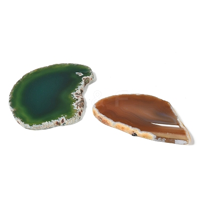 Natural Druzy Agate Slice Cabochons G-F826-E-1