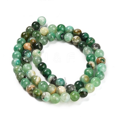 Natural Green Line Jasper  Beads Strands G-B128-A03-02-1