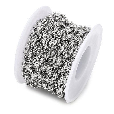 Tarnish Resistant 304 Stainless Steel Ball Link Chains CHS-L015-39-1
