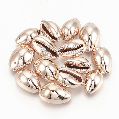 Plated Cowrie Shell Pendants SSHEL-Q305-02A-03-1