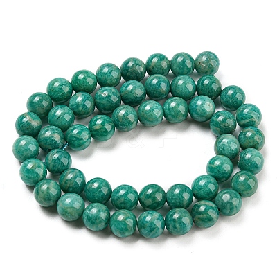 Natural Amazonite Beads Strands G-P503-8MM-10-1