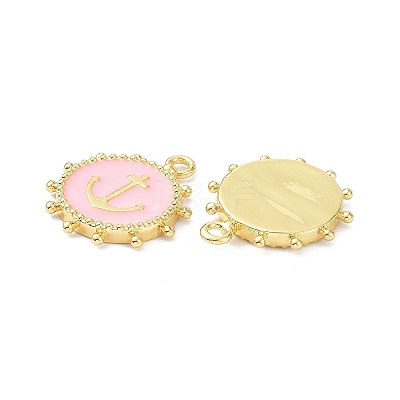 Eco-Friendly Stainless Steel Enamel Pendants STAS-C031-02G-02-1