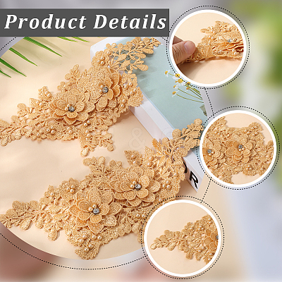 Polyester Embroidery Sequin Costume Accessories DIY-WH20025-016B-1