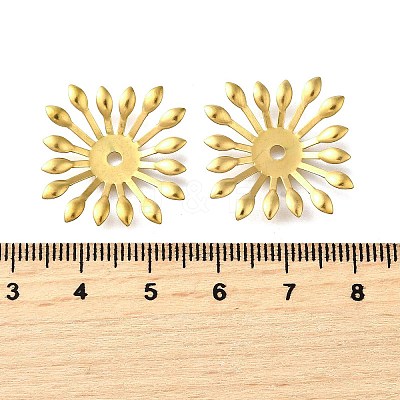 304 Stainless Steel Bead Caps X1-STAS-B087-10H-G-1