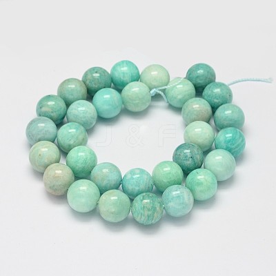 Natural Amazonite Beads Strands G-K068-03-12mm-1