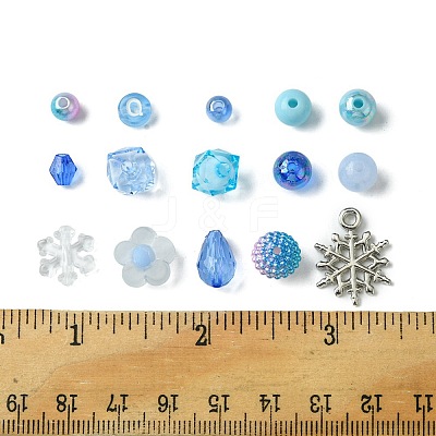Mixed Styles Transparent Acrylic Beads MACR-FS0001-60-1