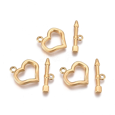 Ion Plating(IP) 304 Stainless Steel Toggle Clasps STAS-L247-002G-1