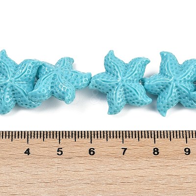 Synthetic Coral Dyed Carved Beads Strands CORA-K009-06C-03-1