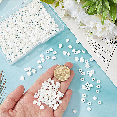 2 Strands Natural Sea Shell Beads Strands SSHEL-PA0001-02-1