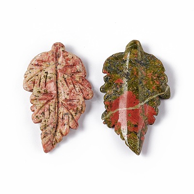 Natural Unakite Pendants G-I336-01-32-1