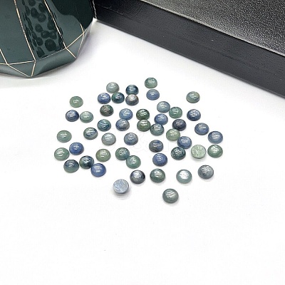 Natural Kyanite/Cyanite/Disthene Cabochons G-B146-03-8mm-1