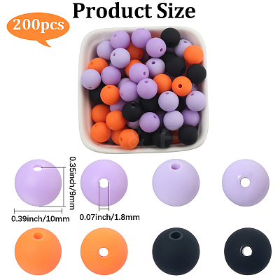 Rubberized Style Imitated Silicone Acrylic Beads MACR-PA0001-06C-04-1