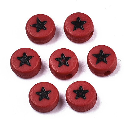 Opaque Acrylic Beads MACR-N008-32-1