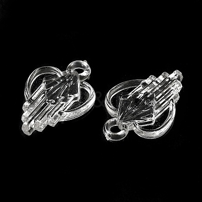 Valentine's Day Transparent Acrylic Pendants TACR-G048-03B-1