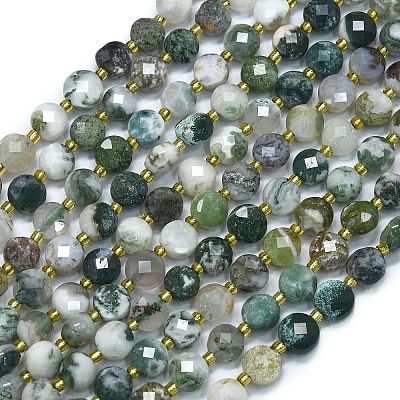 Natural Tree Agate Beads Strands G-K389-B07-01-1