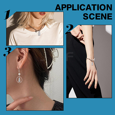 48Pcs 2 Styles Alloy Pendants FIND-SC0003-83-1