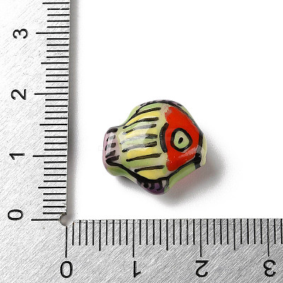 Handmade Porcelain Beads PORC-Z006-04D-1