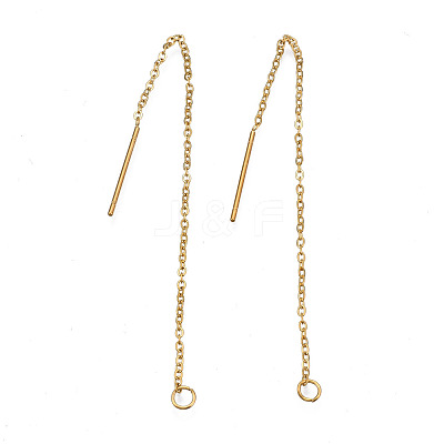 304 Stainless Steel Earring Findings STAS-S070-01-G-1