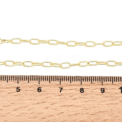 3MM Brass Cable Chain Necklaces for Women NJEW-F366-01A-1