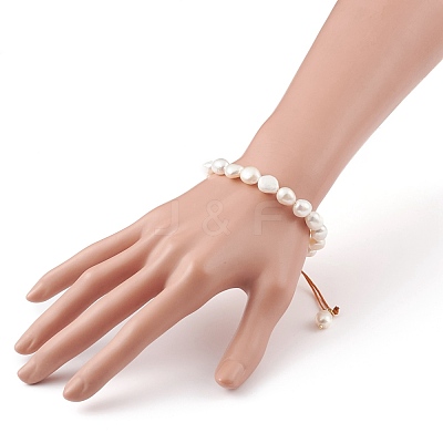 Adjustable Nylon Thread Braided Bead Bracelets BJEW-JB05802-04-1