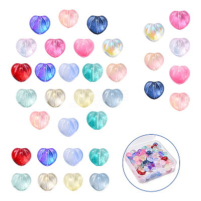 120Pcs 15 Colors Electroplate Transparent Glass Beads GLAA-CJ0001-77-1