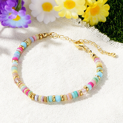 Christmas Natural Shell Beaded Bracelets for Women UZ2454-1