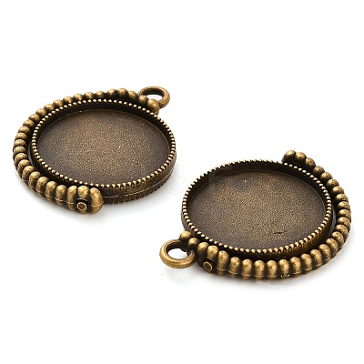 Zinc Alloy Pendant Cabochon Settings FIND-NH0001-13A-AB-1