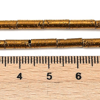 Electroplated Natural Lava Rock Beads Strands G-K388-03A-01-1
