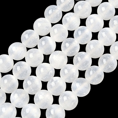 Natural Selenite Beads Strands G-L552H-16D-1