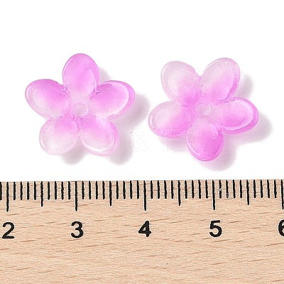 Transparent Spray Paint Glass Beads GLAA-Z011-07C-1