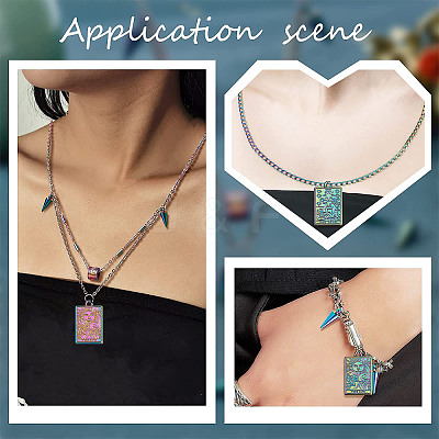 18Pcs 3 Style Rack Plating Alloy Pendants FIND-SC0003-39-1