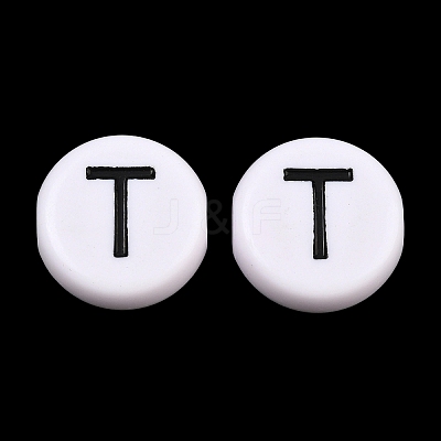 Opaque Acrylic European Beads AC-CBA3BDD-01T-1