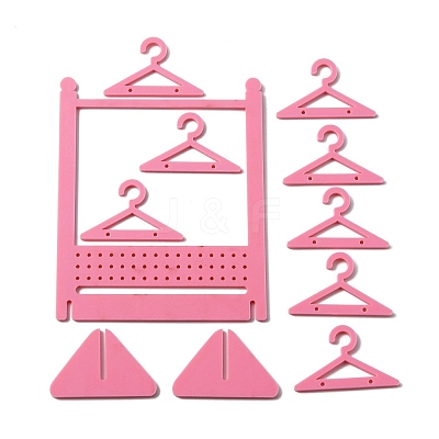 Opaque Acrylic Earring Display Stands EDIS-WH0029-14D-1
