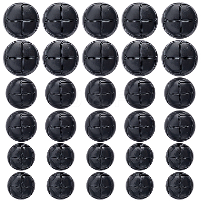 90Pcs 3 Styles Plastic Buttons BUTT-CY0001-10A-1
