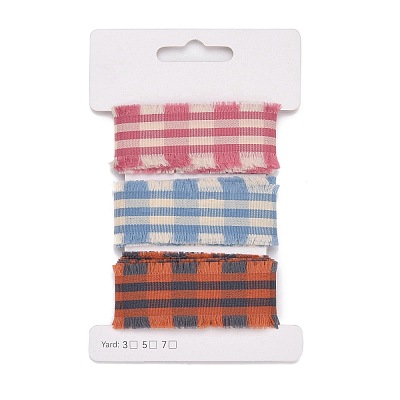 9 Yards 3 Styles Polyester Ribbon SRIB-A014-K02-1