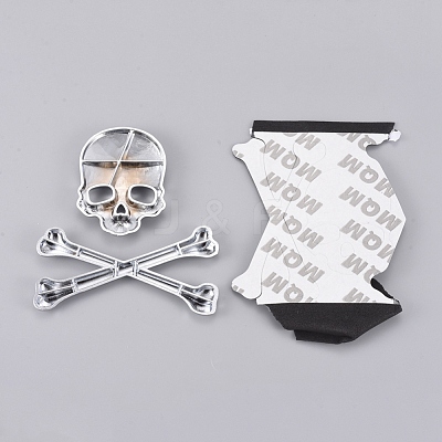 Zinc Alloy Car Stickers DIY-WH0167-51P-1