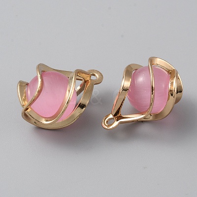 Resin Imitation Cat Eye Pendants KK-WH0045-78B-03-1
