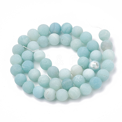 Natural Amazonite Beads Strands X-G-T106-190-1