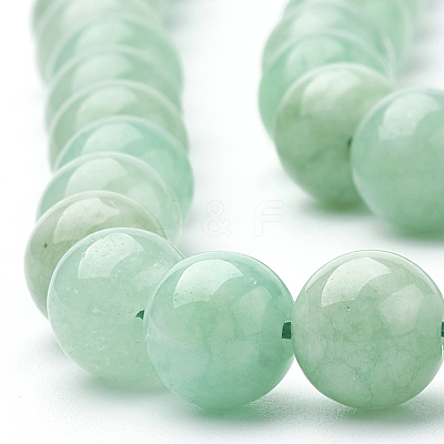 Natural Myanmar Jade/Burmese Jade Beads Strands X-G-T064-22-6mm-1