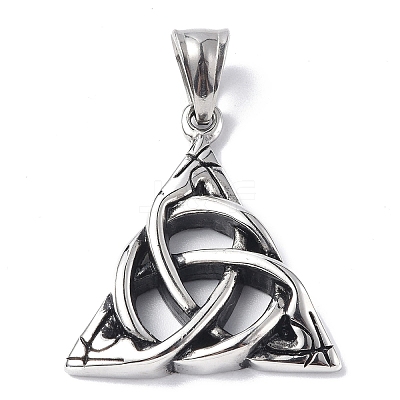 304 Stainless Steel Pendants STAS-C065-15AS-1